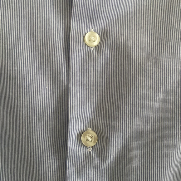 Unbranded Boys Pinstripe Button Down Dress Shirt - Picture 13 of 14